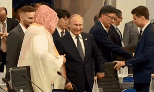 Saudi Crown Prince Mohammed bin Salman and Russian President Vladimir Putin were caught high fiving at the G20 summit in Argentina.