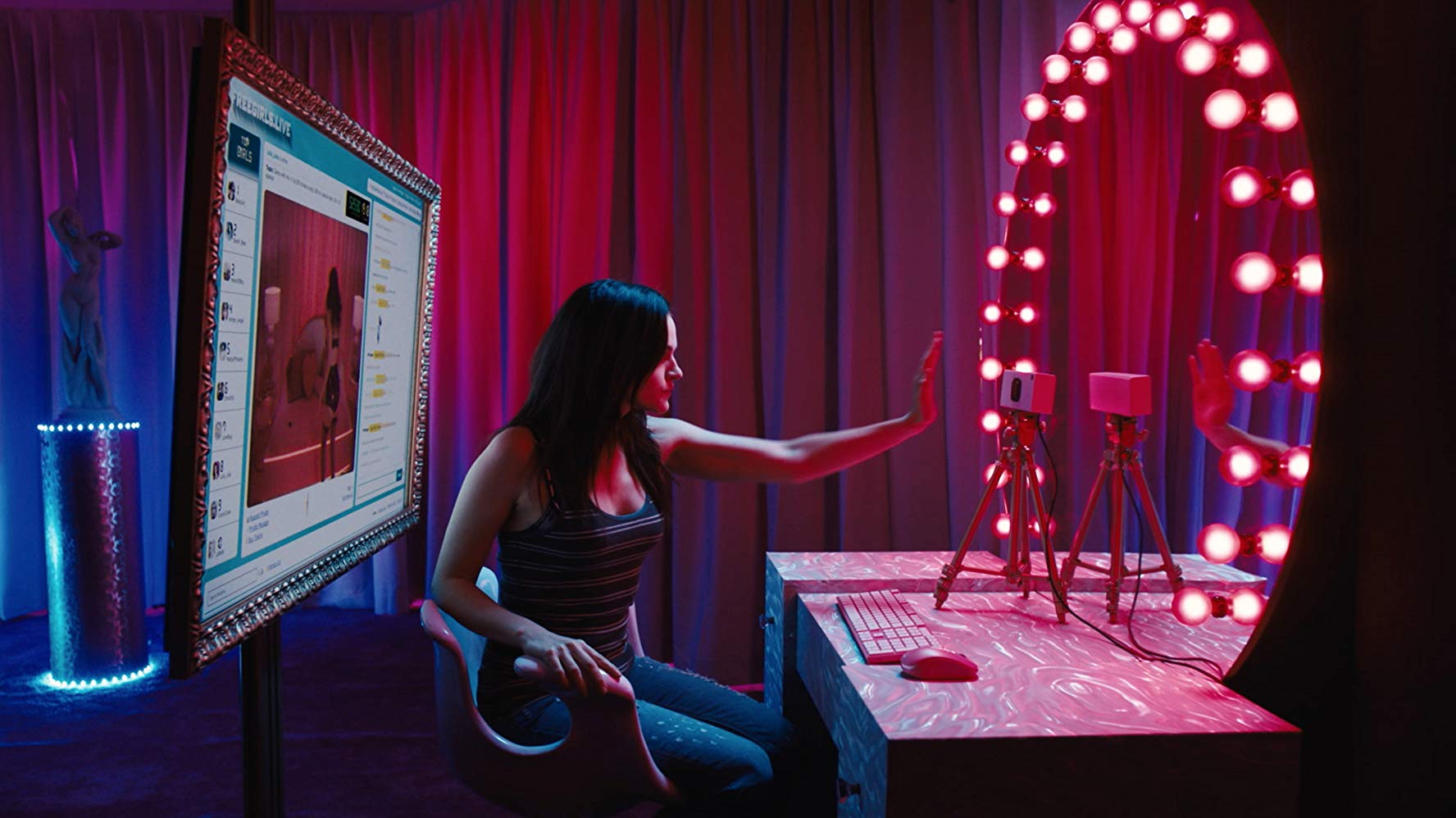 A scene from "Cam," now on Netflix. (IMDB)