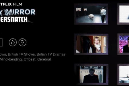 The title screen for "Bandersnatch."(Screenshot via Netflix)