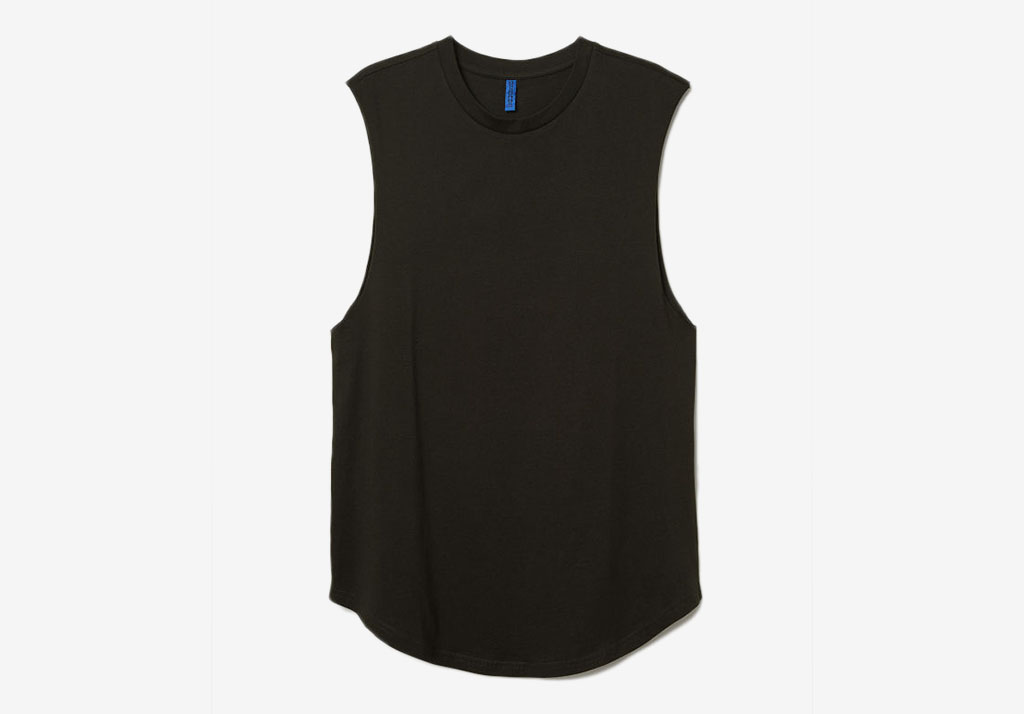H&M Sleeveless T-Shirt Cotton Freshen Up: Superhuman
