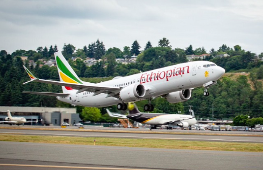 Ethiopian Airlines Boeing 737 MAX 8 jet (Photo credit: Boeing)