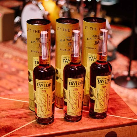 bottles of E. H. Taylor, Jr. Bottled in Bond Commemorative Chris Stapleton Single Barrel Bourbon