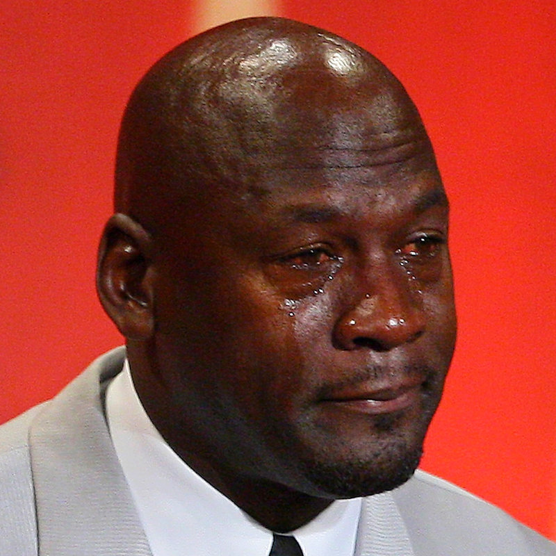 The world is one big Crying Jordan meme