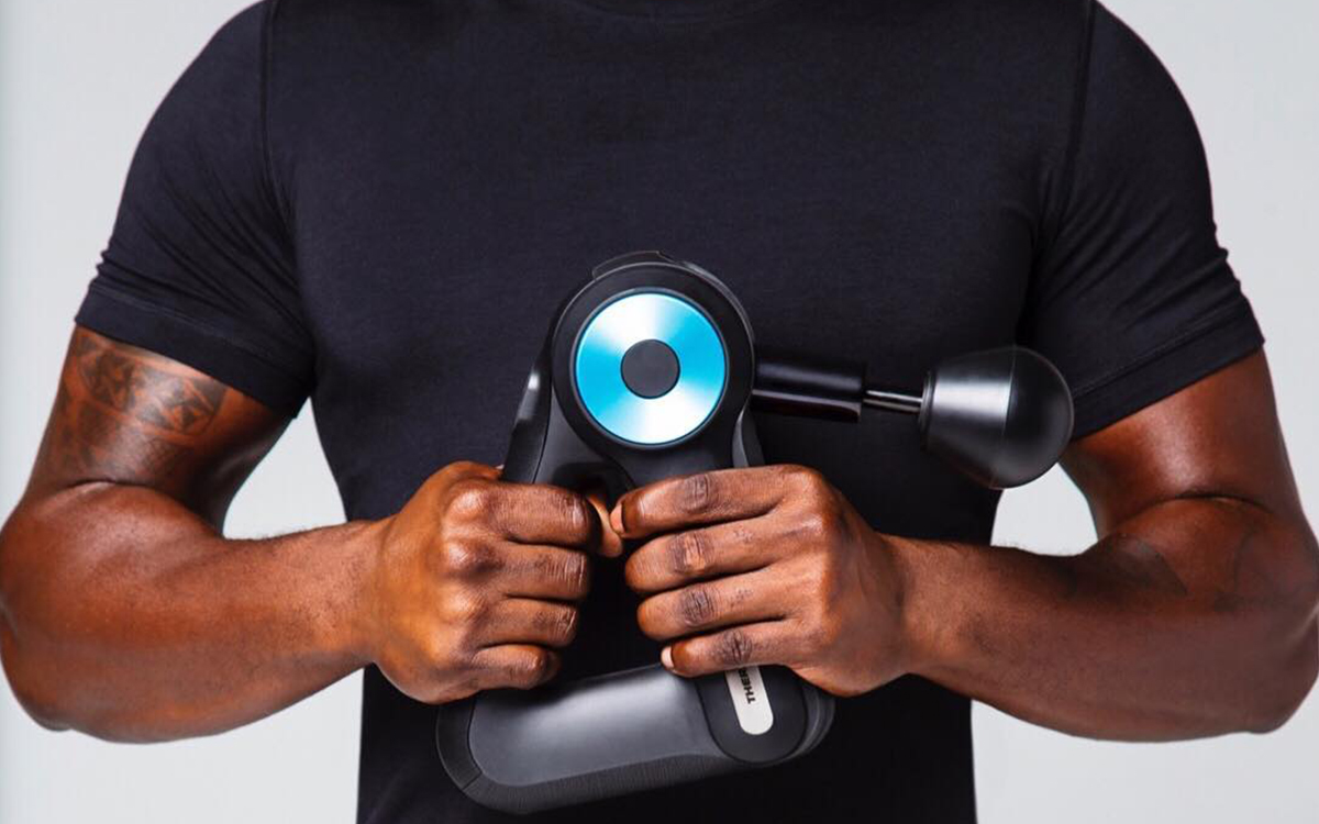 The Theragun, a popular percussive therapy tool