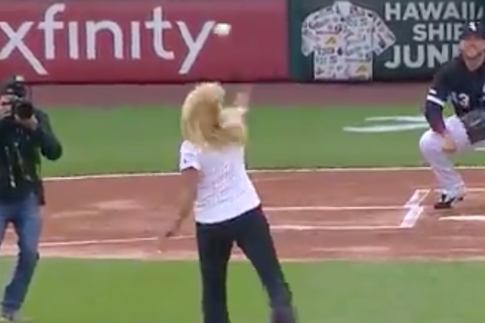 The worst first pitch ever? (Chicago White Sox/MLB)