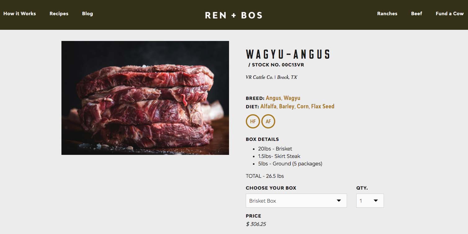 Ren + Bos ordering process