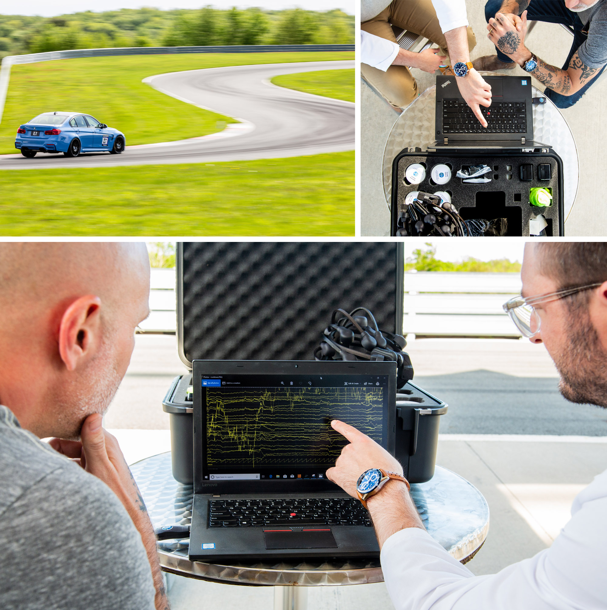 TAG Heuer Autavia Science of Performance Monticello Race Track EEG