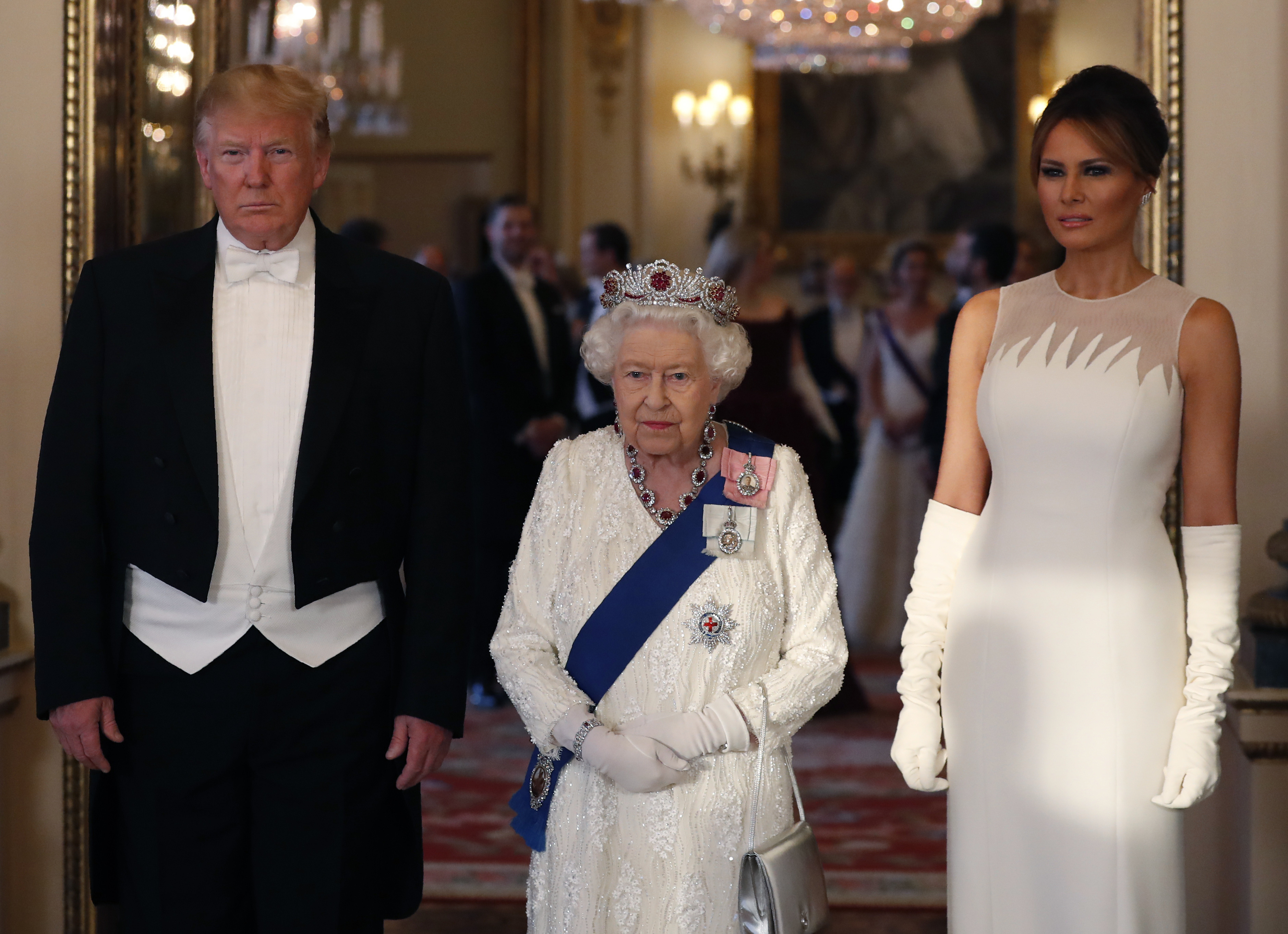 No caption needed, Melania's face says it all.