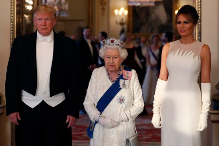 No caption needed, Melania's face says it all.
