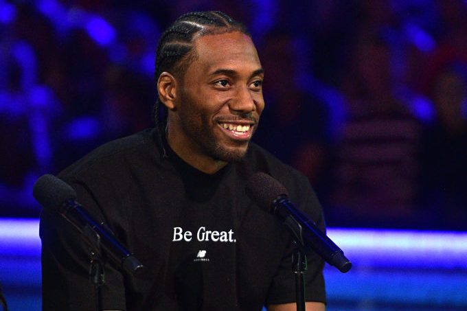 Kawhi Leonar at the Nickelodeon Kids' Choice Sports 2019. (Matt Winkelmeyer/KCASports2019/Getty for Nickelodeon)