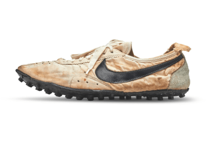 Nike Moon Shoes sold at auction for record price.
