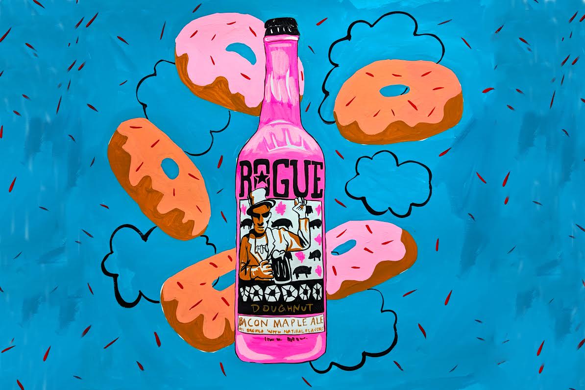Rogue ale pink bottle