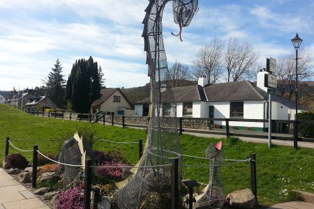 Loch Ness Monster scupture