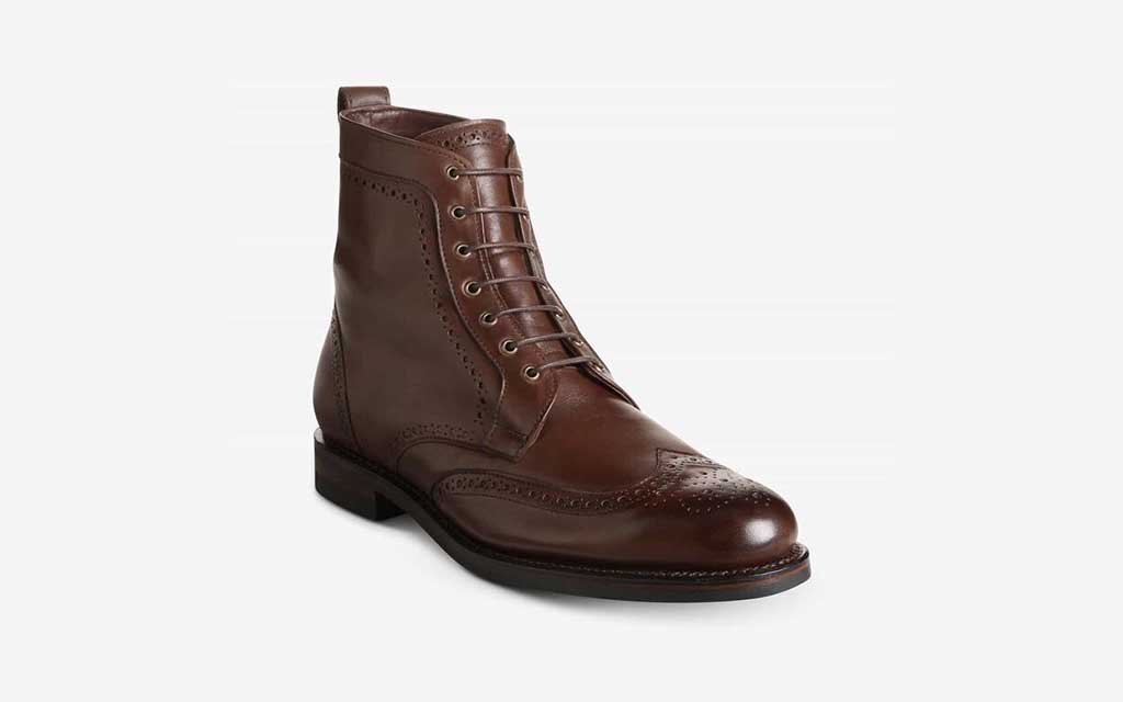 Allen Edmonds Factory 2nd - Dalton Weatherproof Wingtip Dress Boots with Dainite Rubber Sole