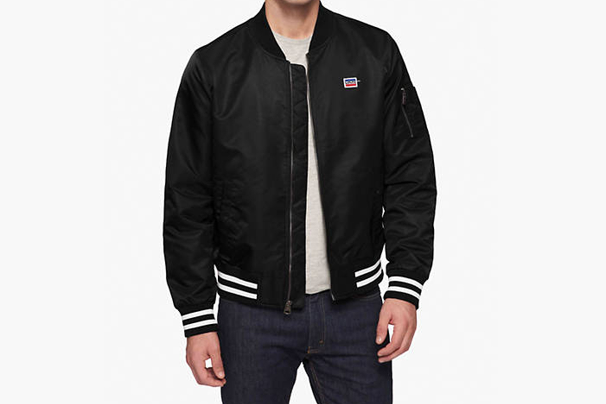 Retro Satin Bomber Jacket