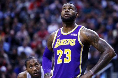 Kawhi and LeBron in a rivalry of Hollywood proportions.  (Photo by Vaughn Ridley/Getty Images)