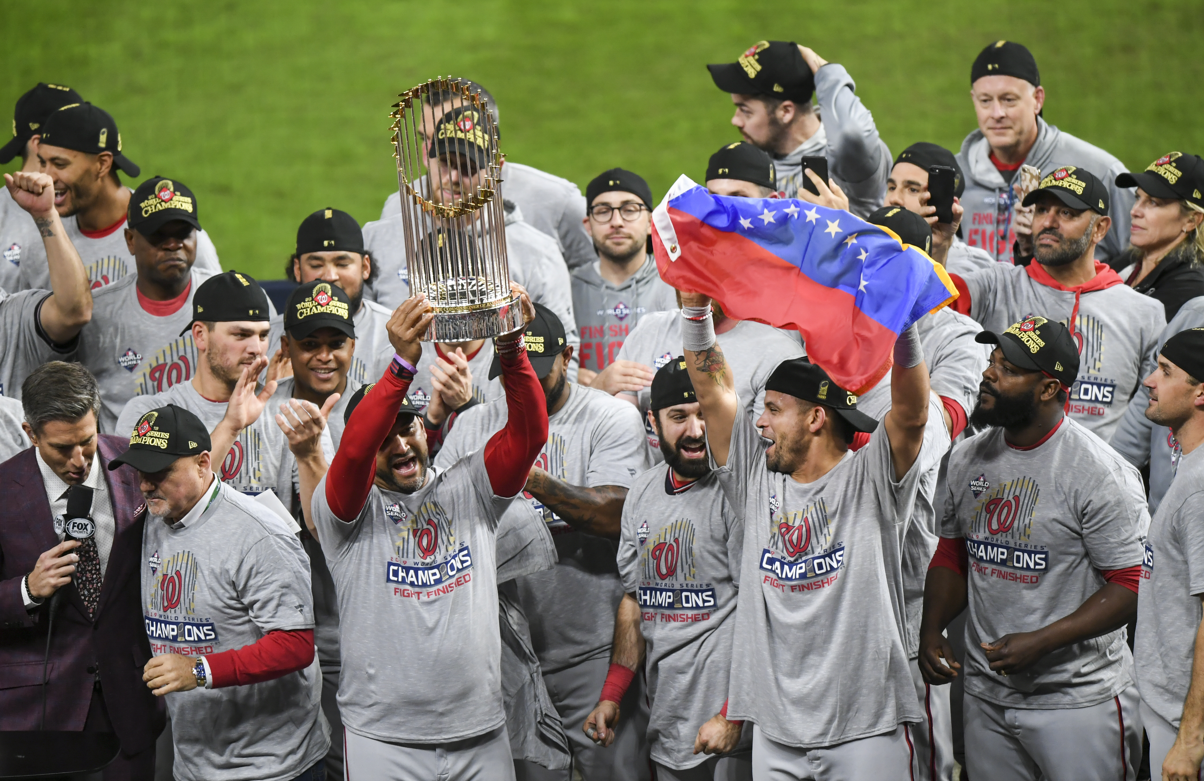 The Washington Nationals shocked the world. (Photo by Toni L. Sandys/The Washington Post via Getty Images)
