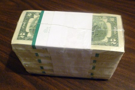 A stack of money