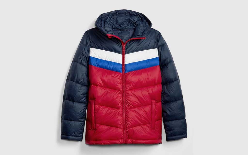 GAP Heavyweight Colorblock Puffer Jacket