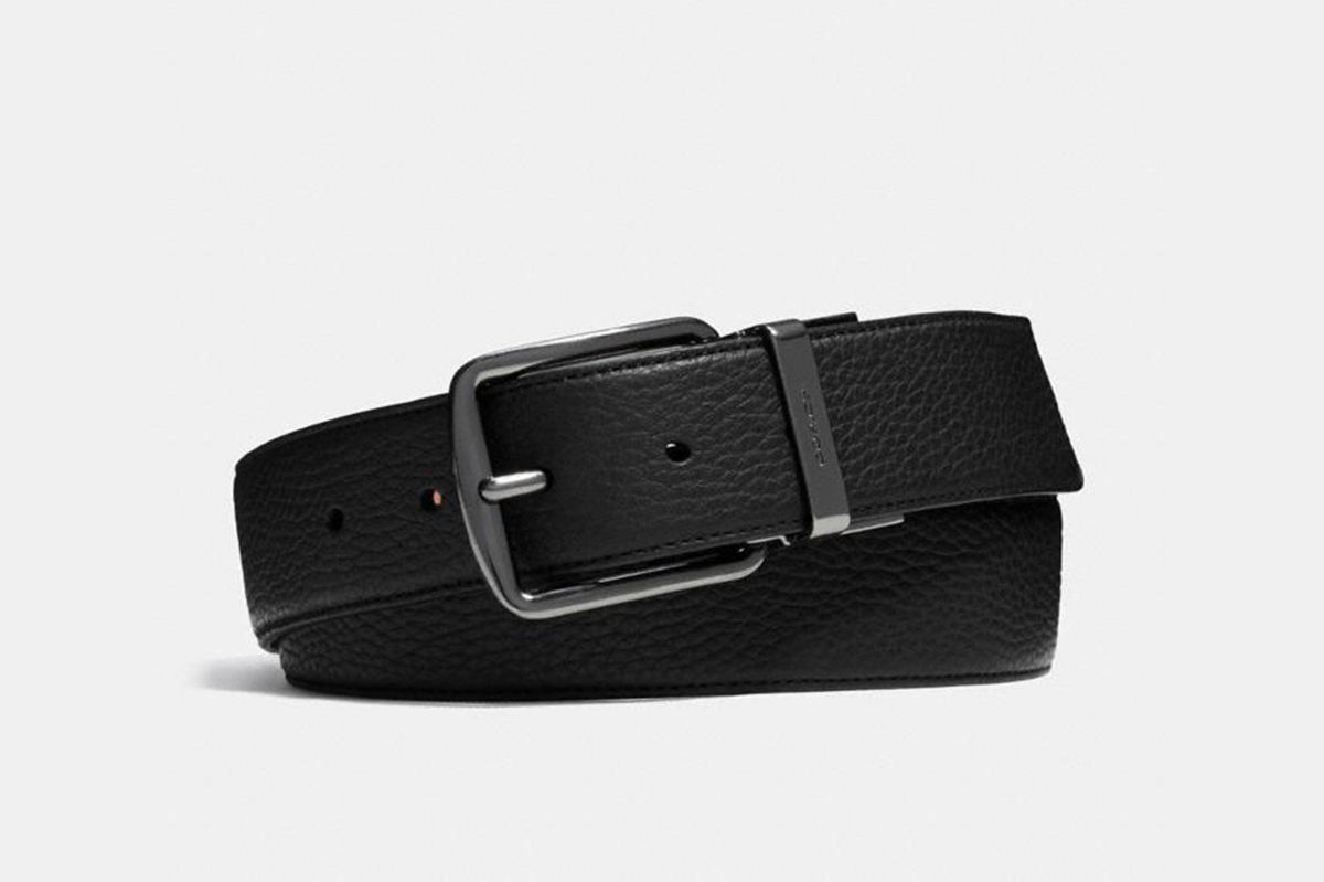 Coach Harness Buckle Reversible Belt