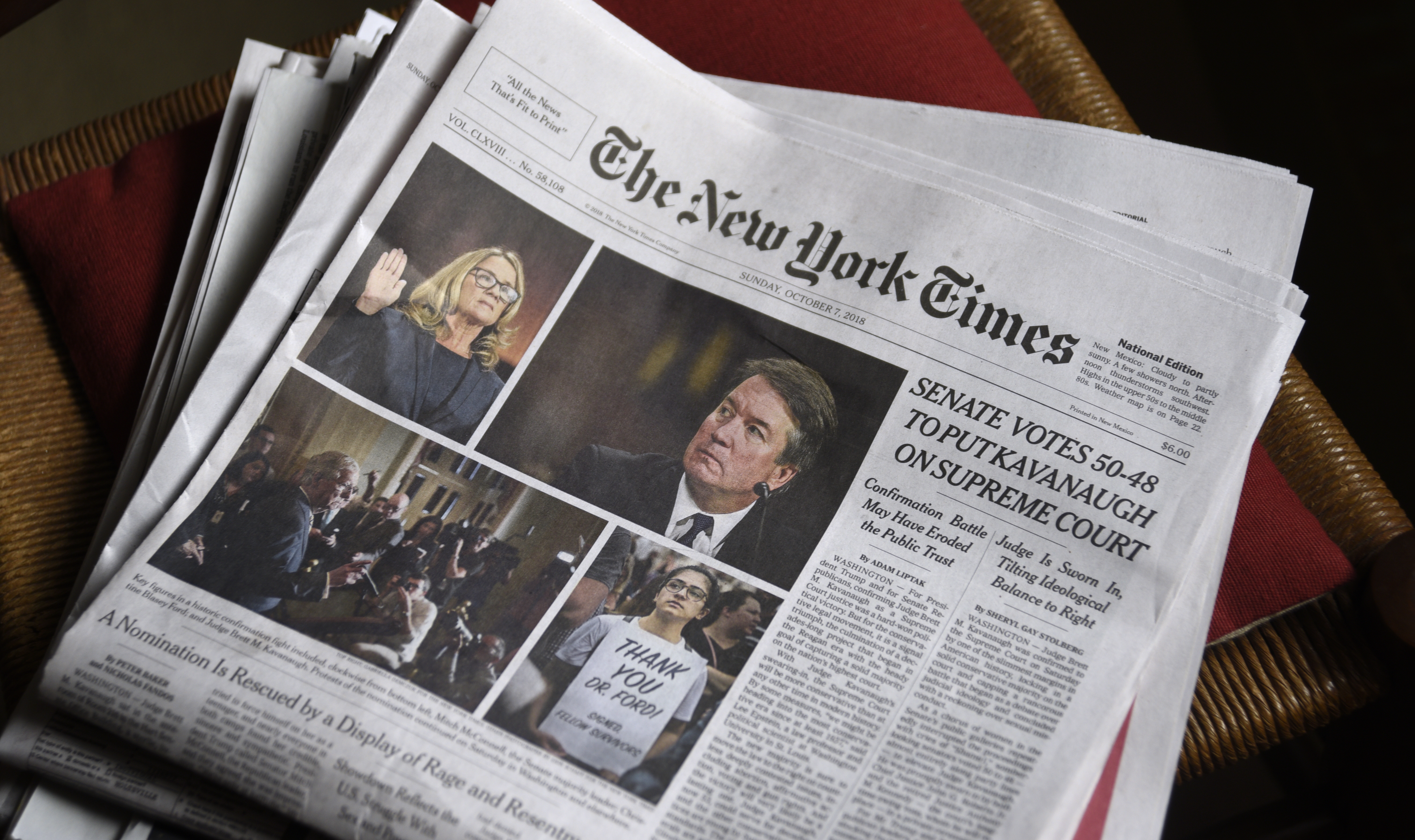 The New York Times newspaper