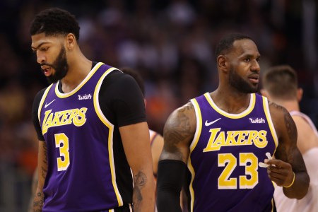 Anthony Davis, LeBron James LA Lakers forward center