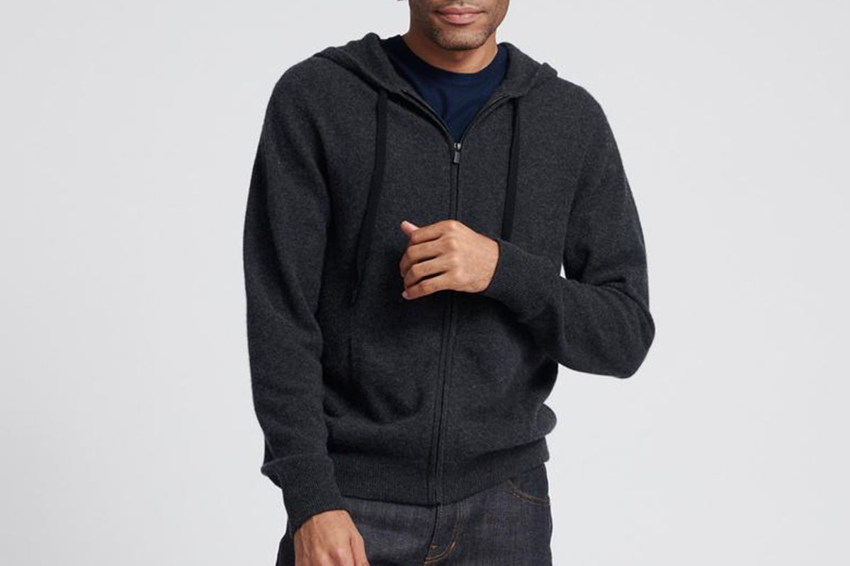 Naadam Cashmere Zip Hoodie