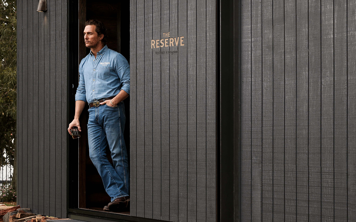 Matthew McConaughey Wild Turkey Cabin Australia