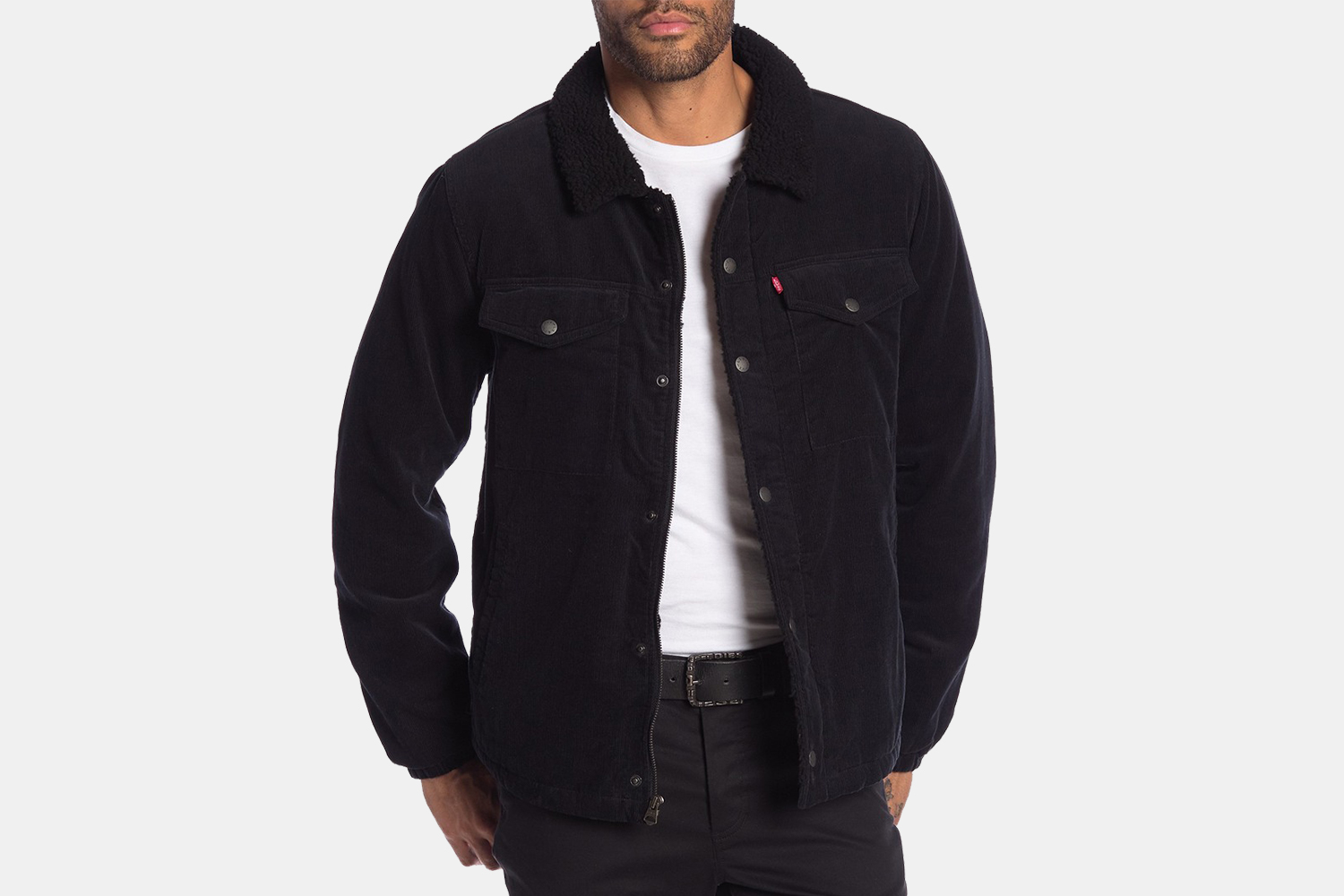 Levi's Sherpa-Lined Corduroy Trucker Jacket