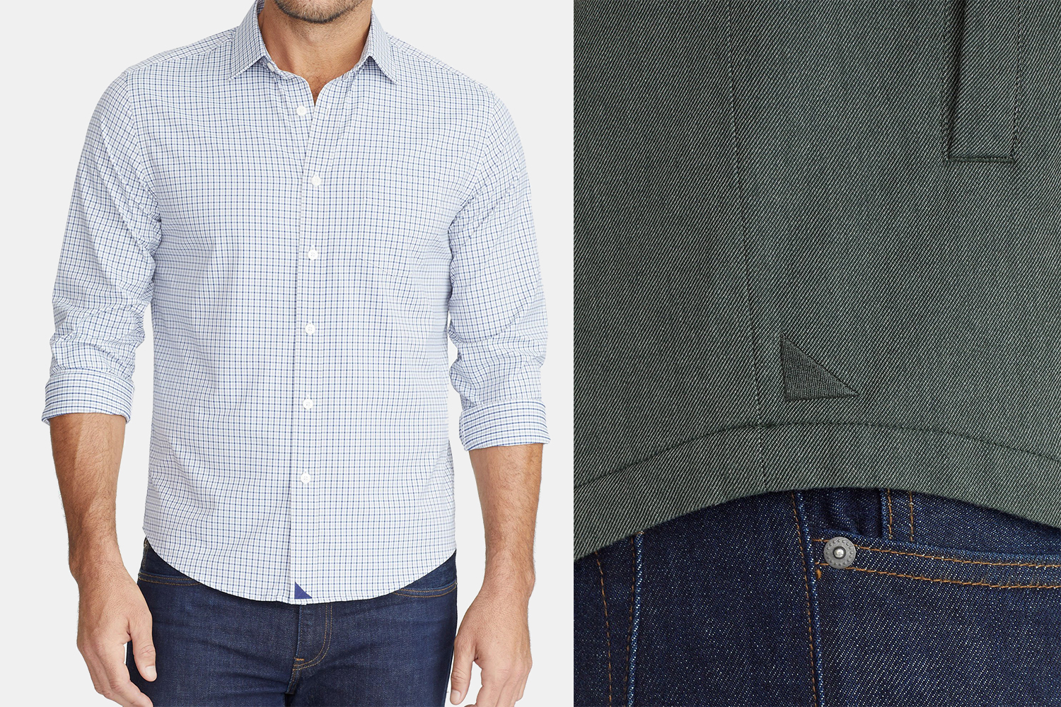 Untuckit Performance+ Beaumont Shirt and Flannel-Lined Shirt Jacket