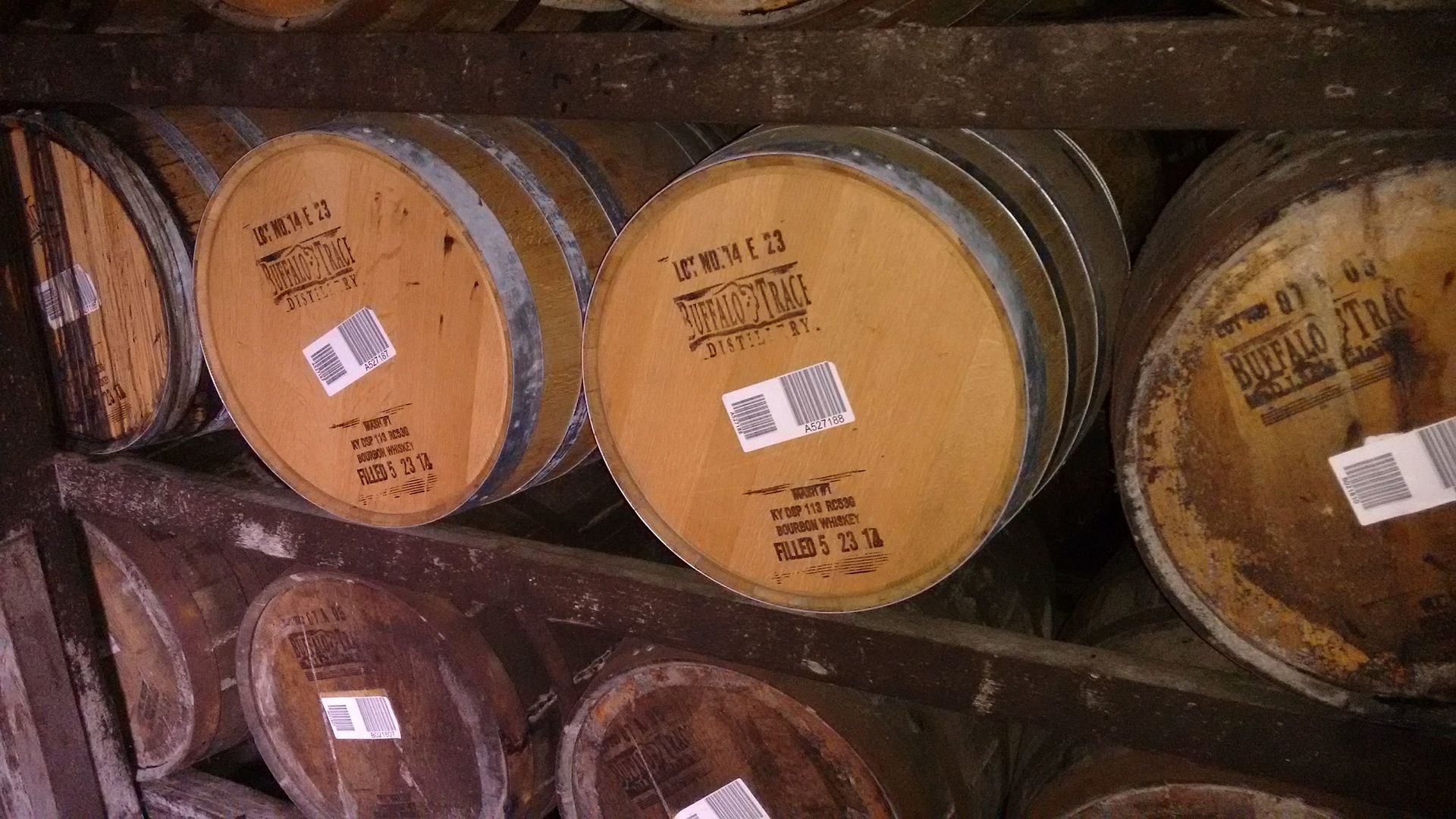 Buffalo Trace barrels