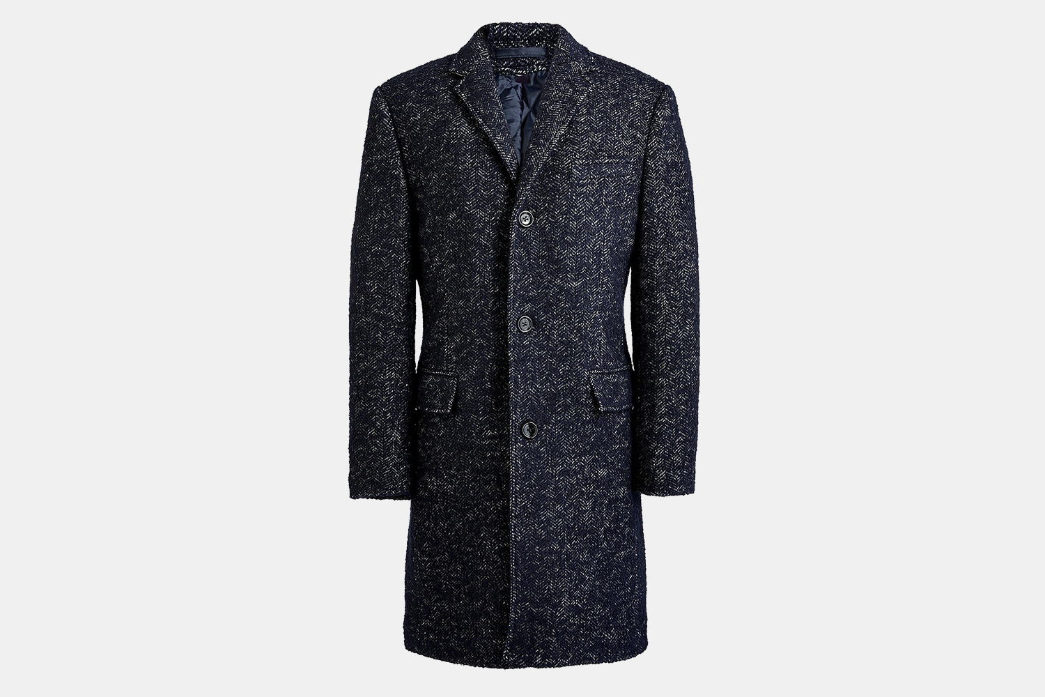 J.Crew Factory Men's Wool-Blend Herringbone Thompson Topcoat Discount