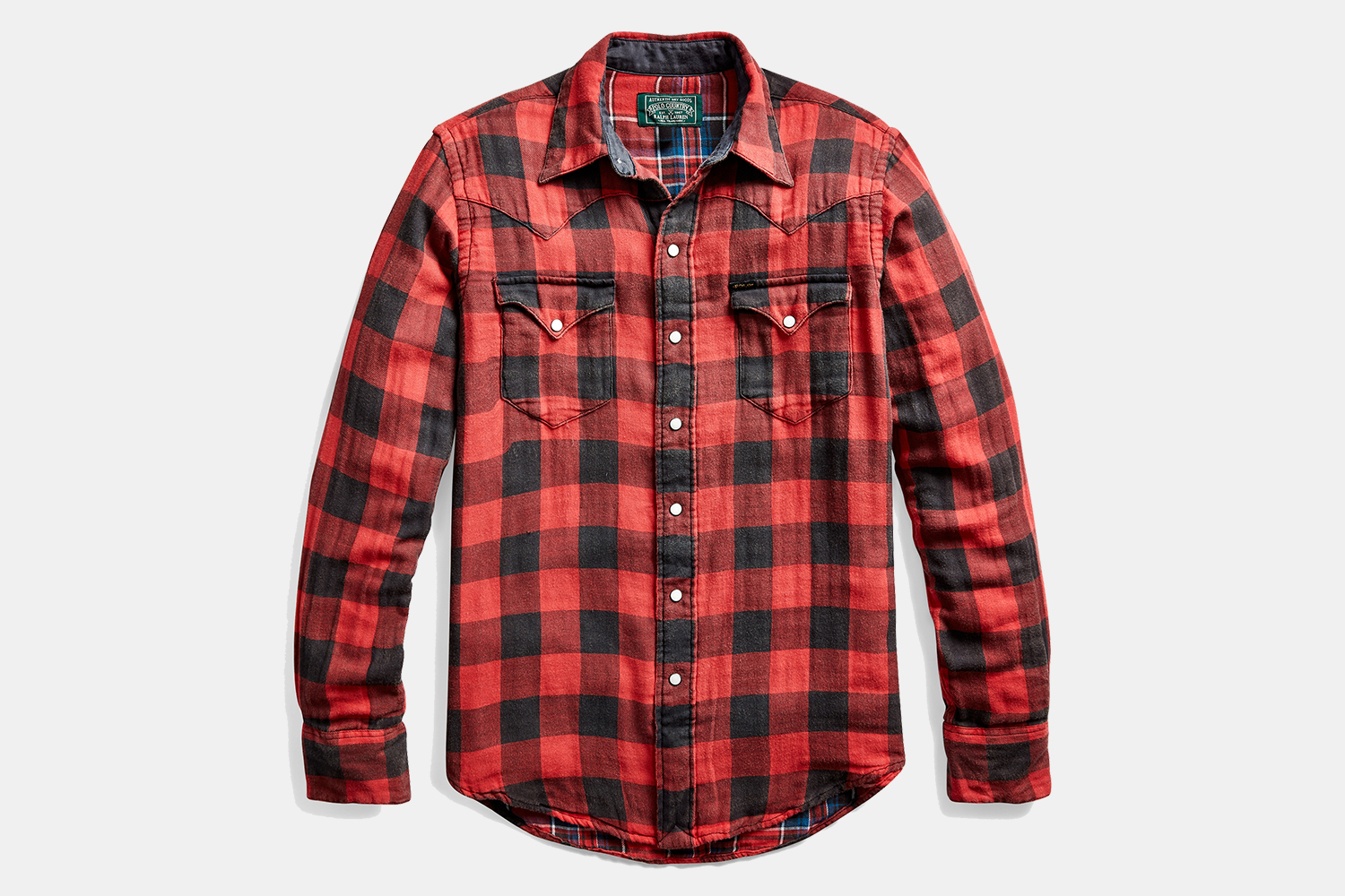 Ralph Lauren Men's Custom Fit Plaid Twill Shirt