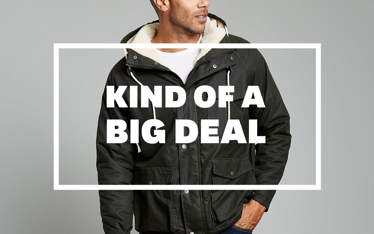 Flint and Tinder Sherpa-Lined Waxed Ridge Parka