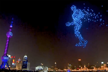 Shanghai NYE 2020 Light Show