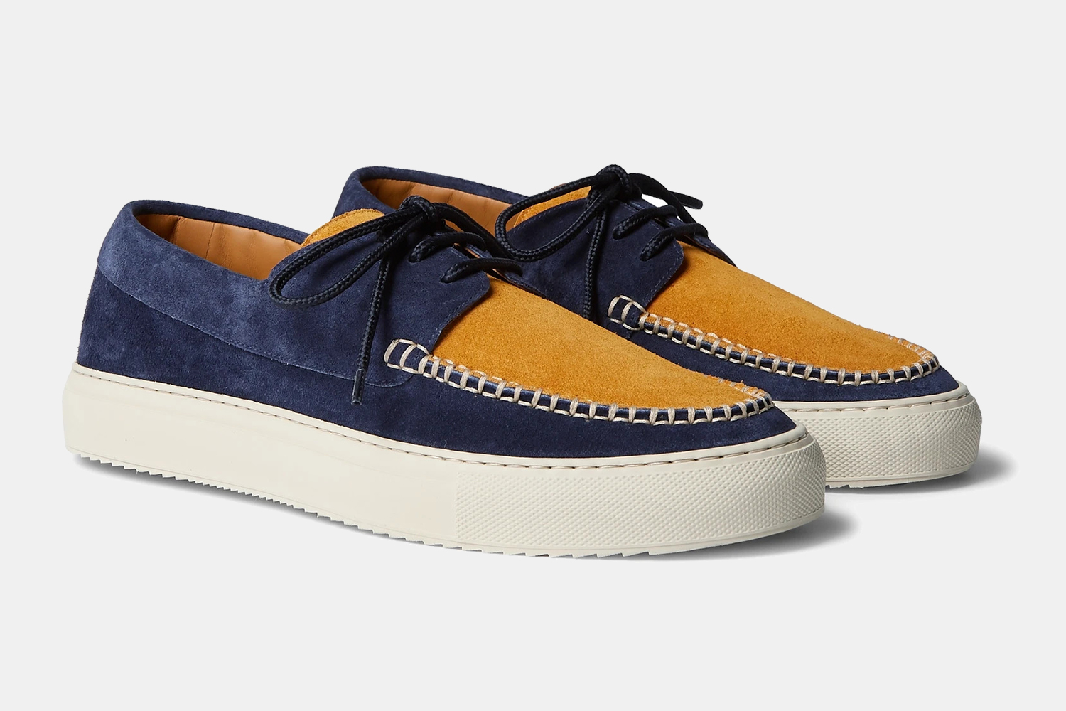 Mr P. Dennis Two-Tone Suede Boat Shoes