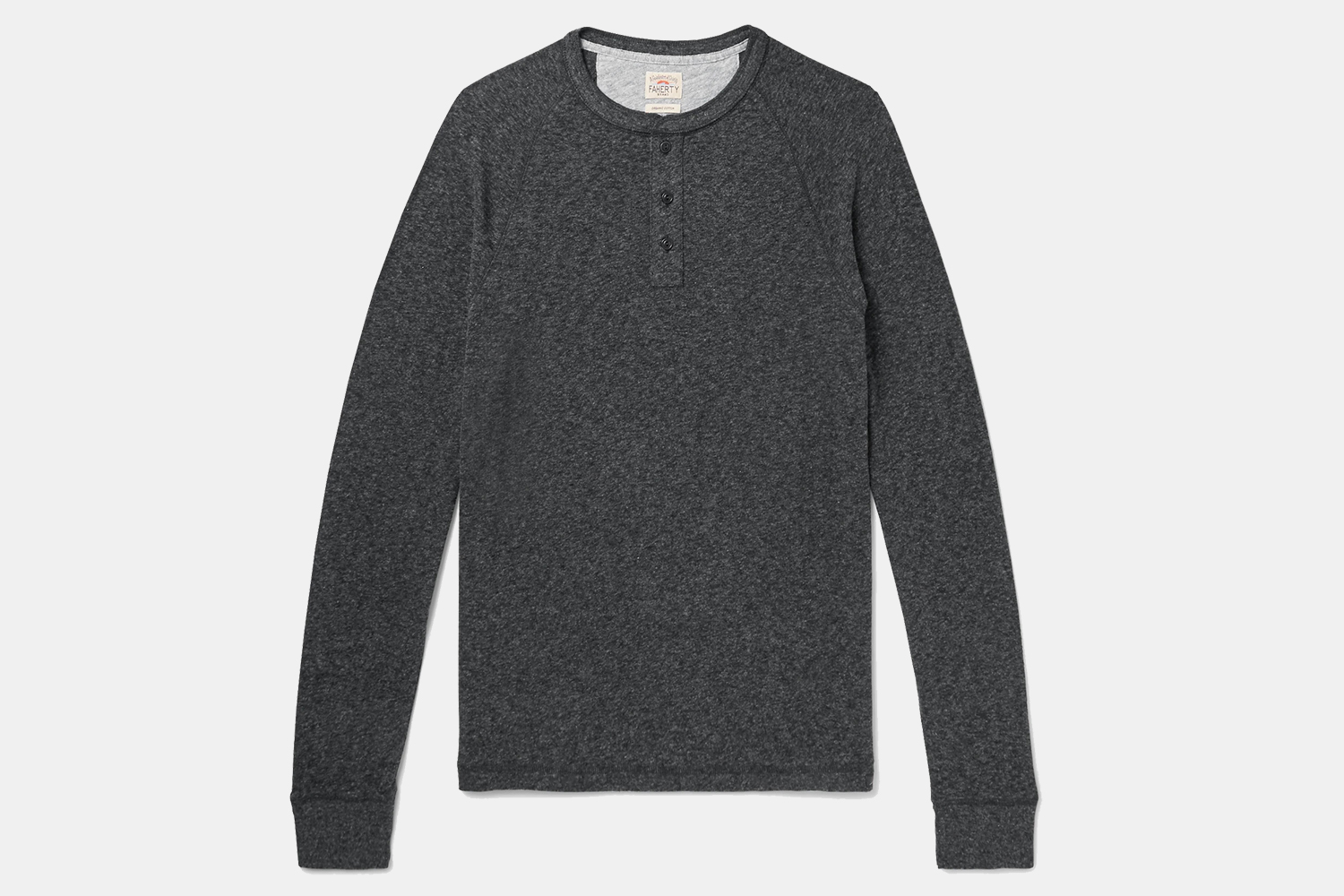 Faherty Mélange Organic Cotton-Blend Henley
