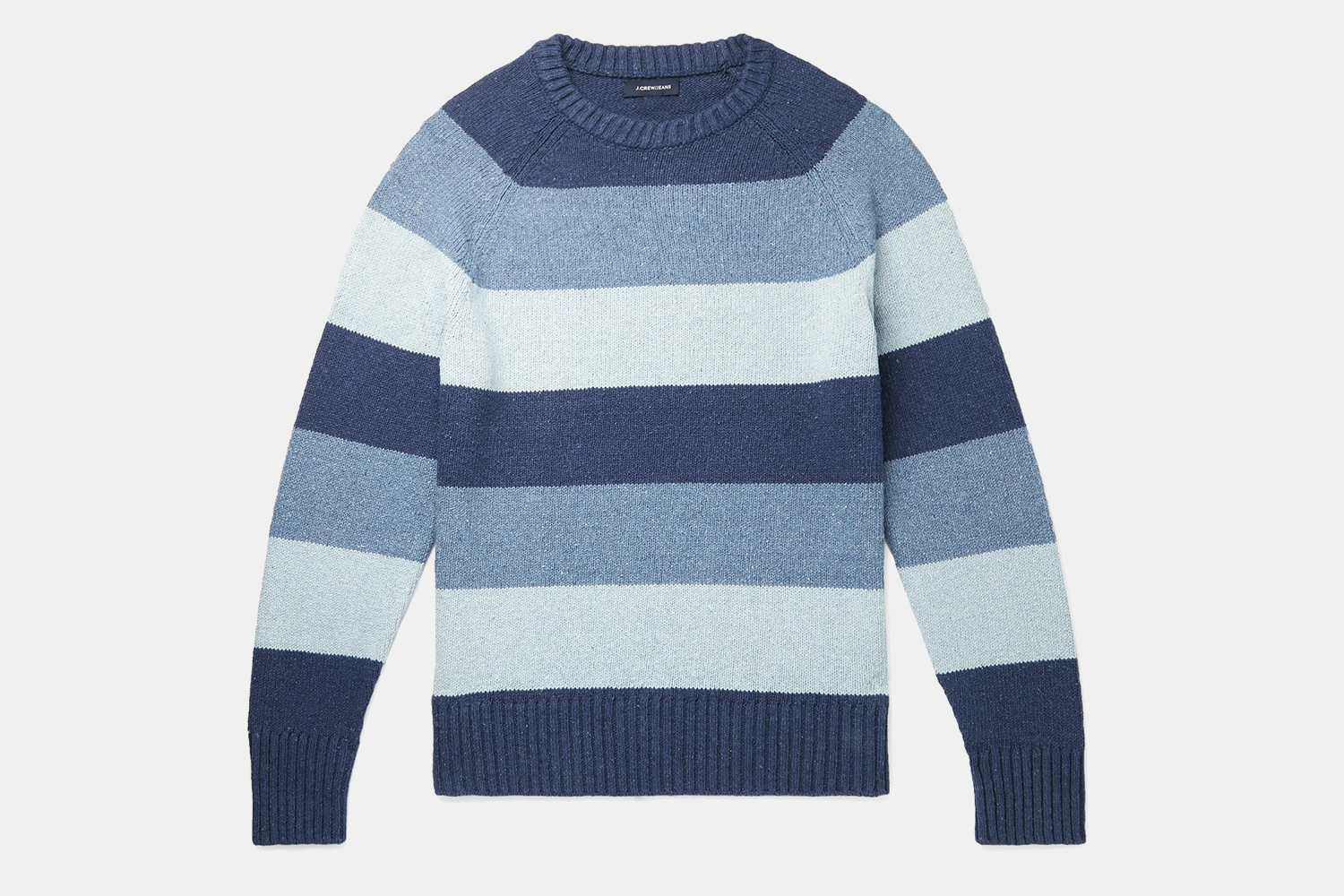 J.Crew Striped Cotton-Blend Sweater