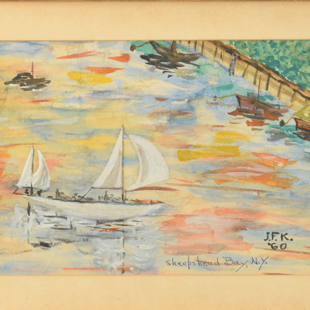 John F. Kennedy's Paintings of Brooklyn Crossing the Auction Block