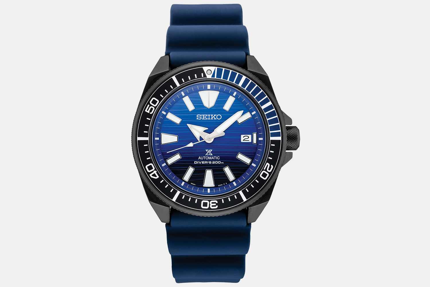 Seiko Prospex Special-Edition Diver With Blue Silicone Strap