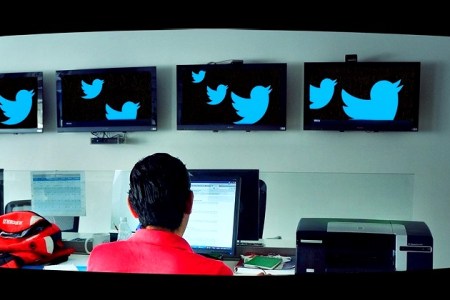 Twitter on screens