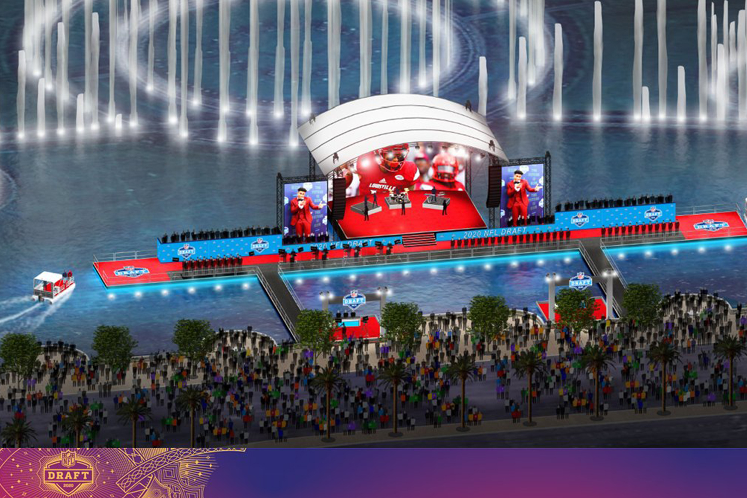 NFL Draft to Feature Floating Stage on Bellagio Fountain