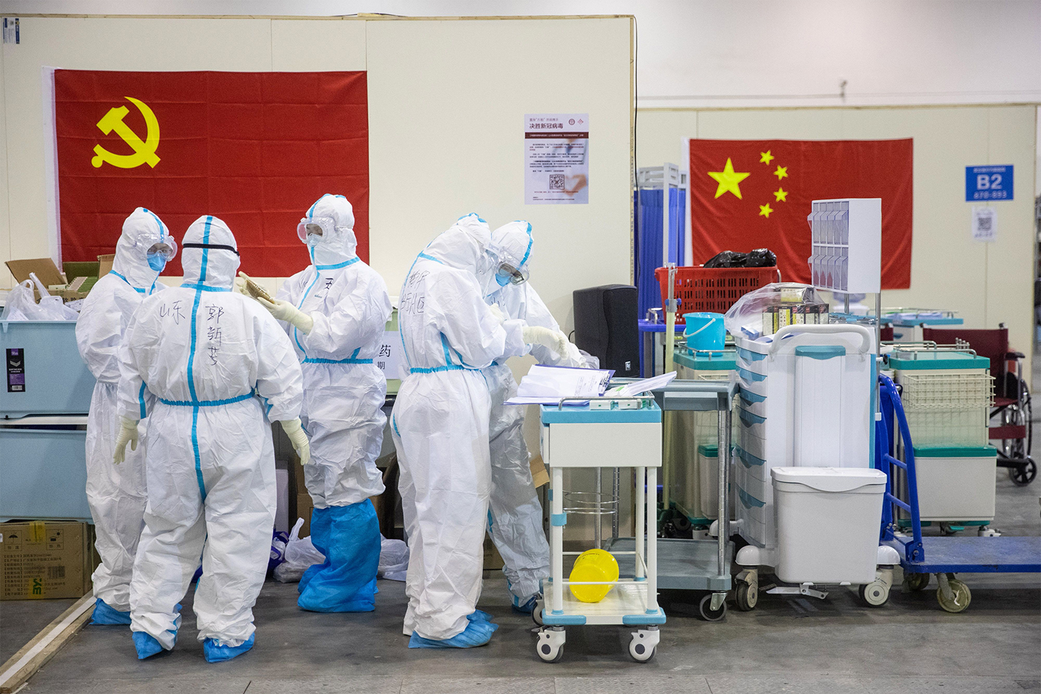 Coronavirus converted hospital in Wuhan, China