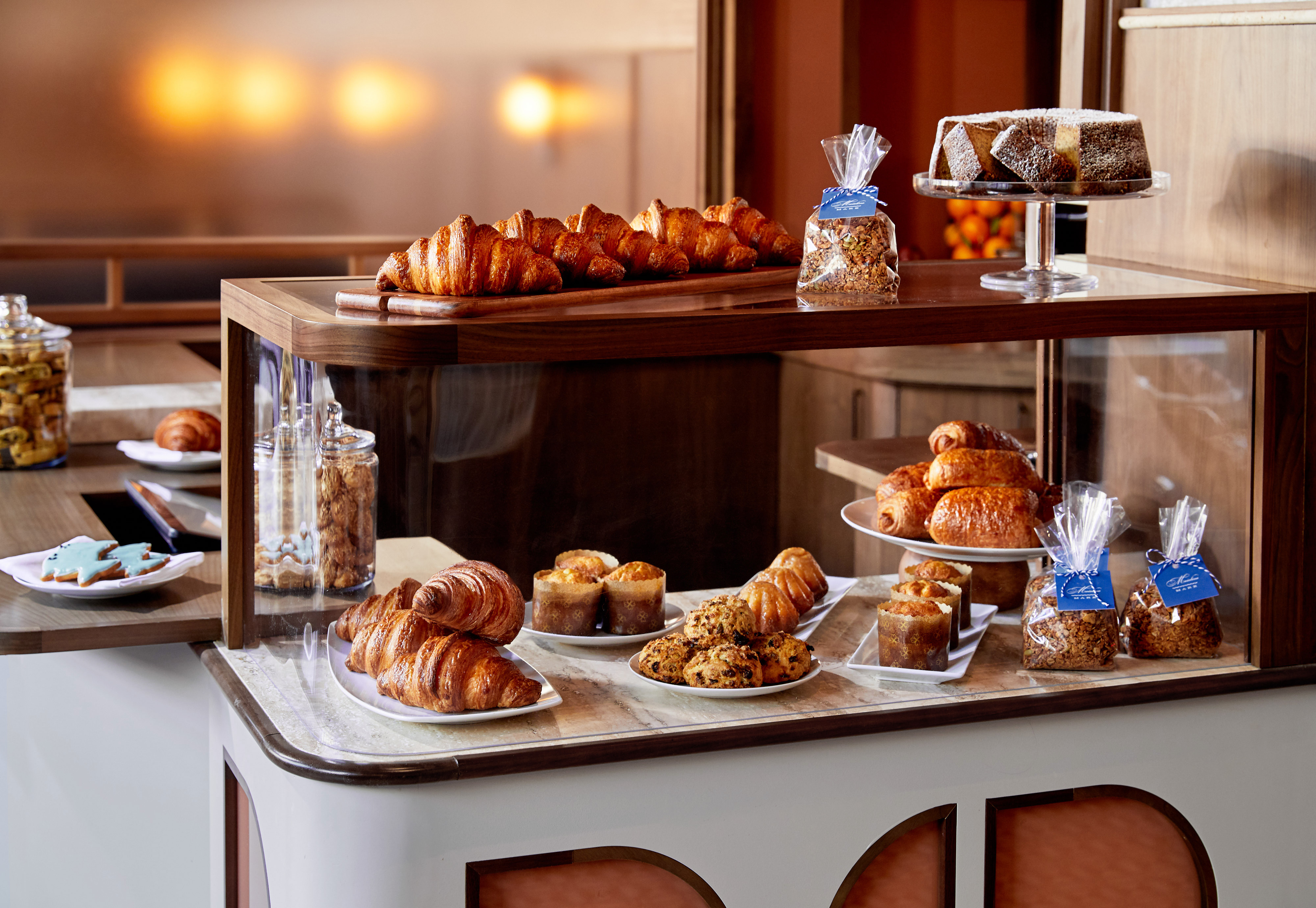 thompson hotel dc maialino mare pastry case