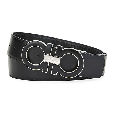 Gancini Reversable Leather Belt Salvatore Ferragamo