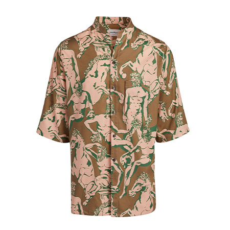 Graphic-Print Short-Sleeve Sport Shirt Salvatore Ferragamo