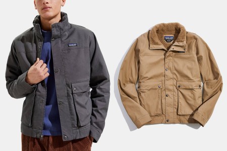 man in a canvas jacket