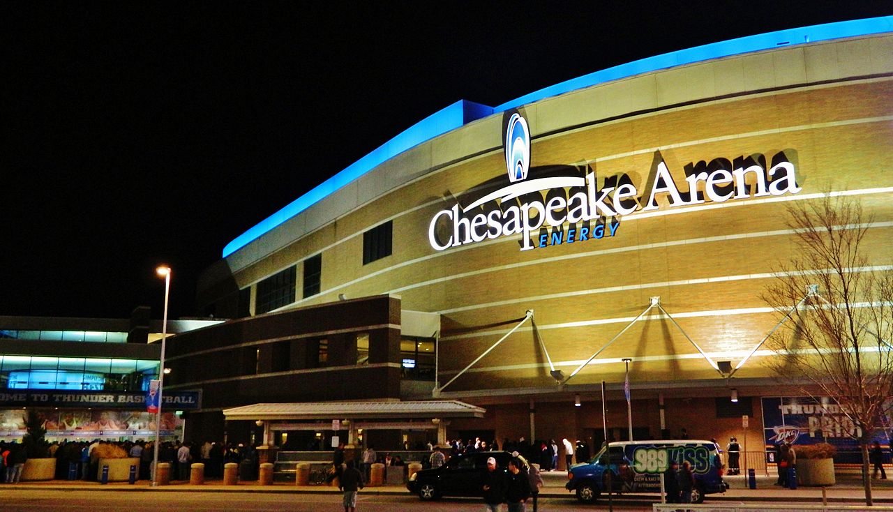 Arena at night