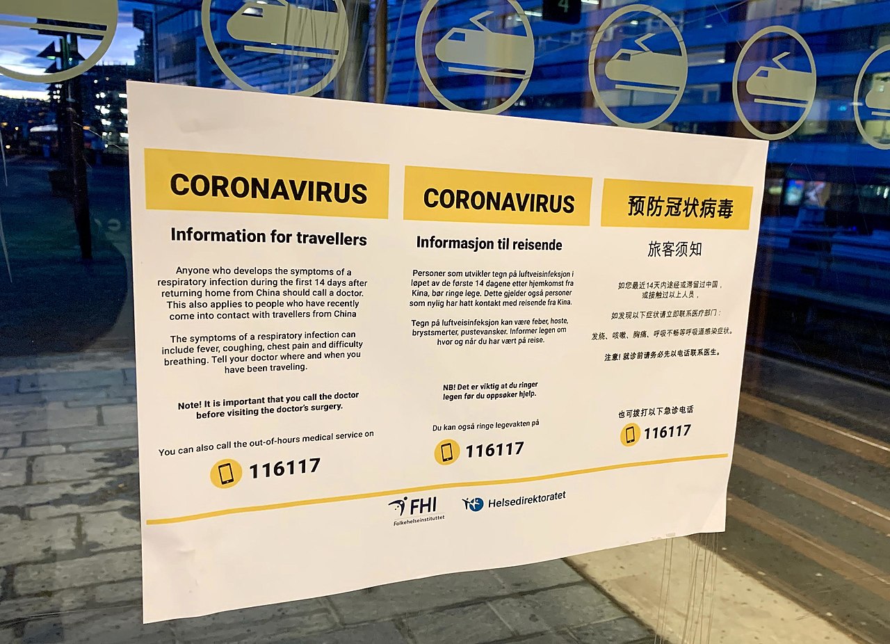 Coronavirus sign
