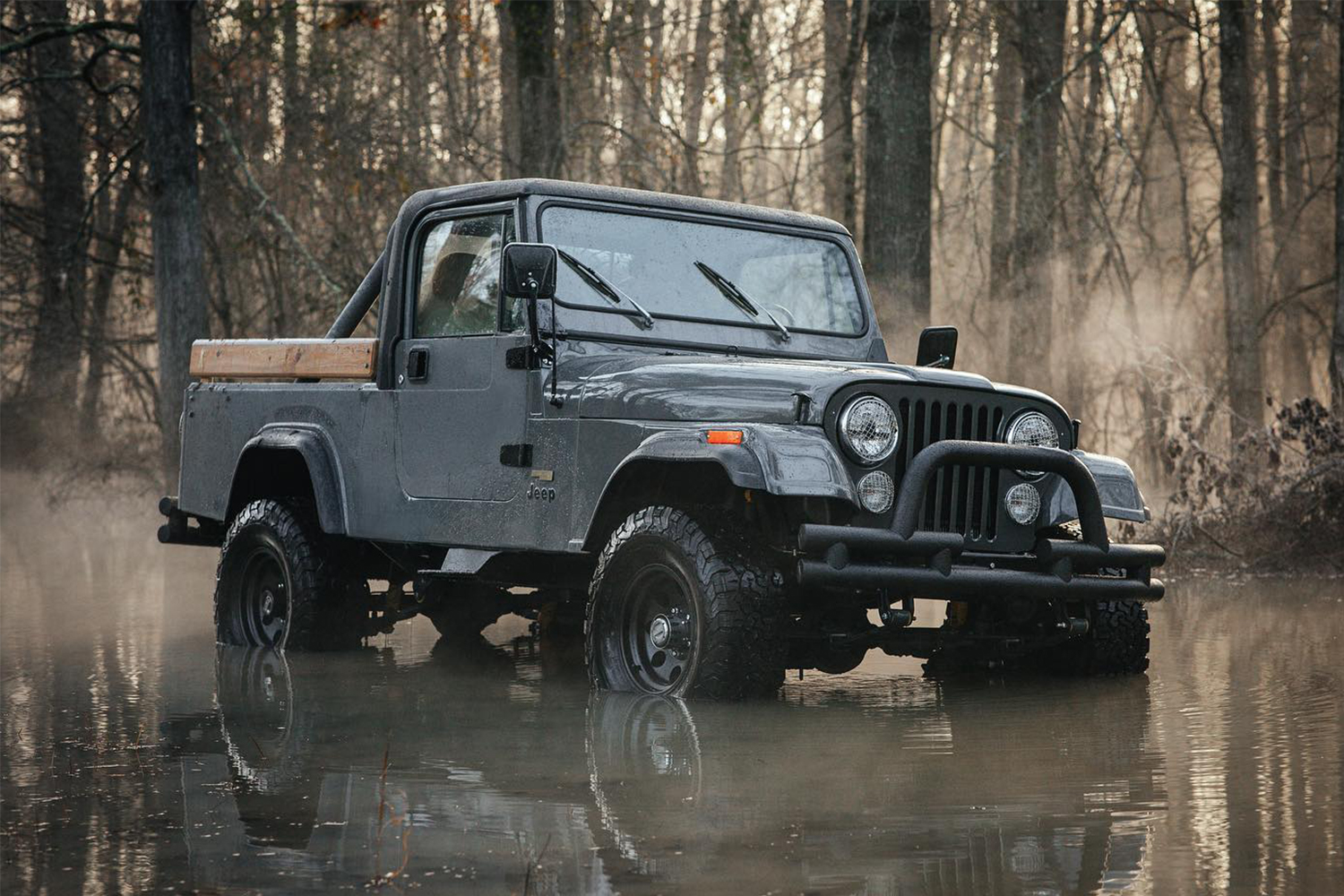 Off-road truck in the mud